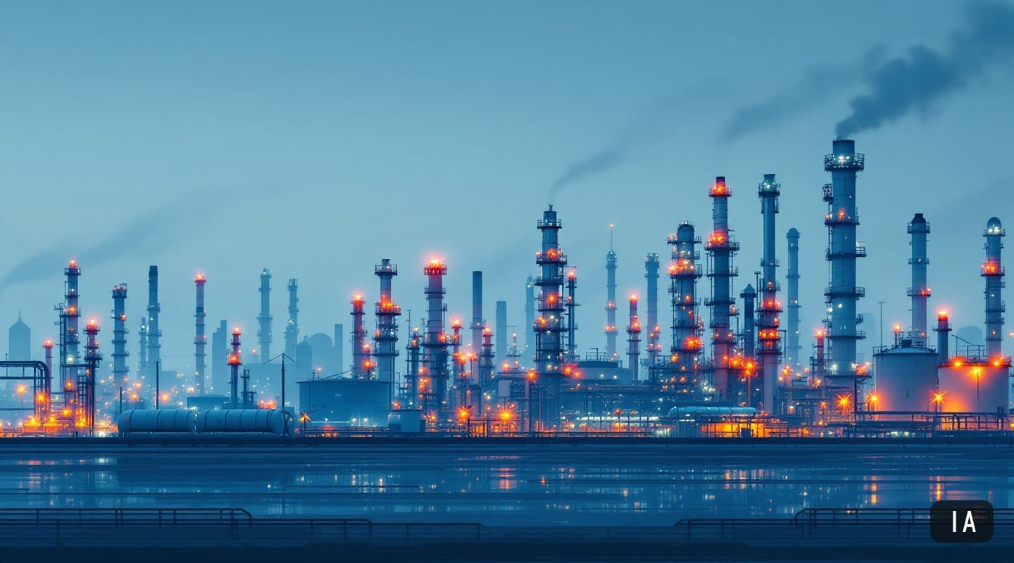 Ilustración generada por IA para: El WTI supera los USD 93 y Goldman Sachs abre un escenario de USD 120 por el bloqueo de…