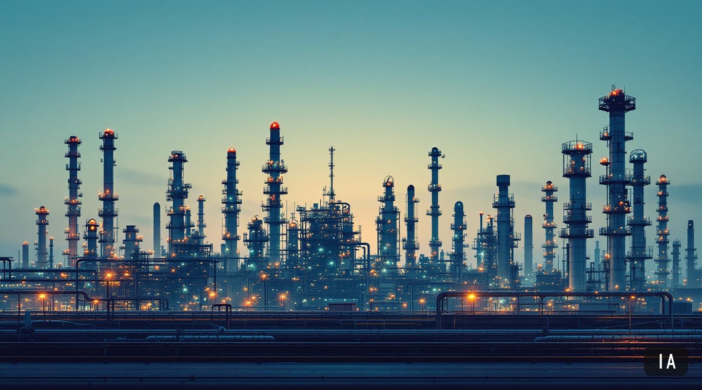Ilustración generada por IA para: Un solo buque con 2 millones de barriles define el abastecimiento de la refinería de…