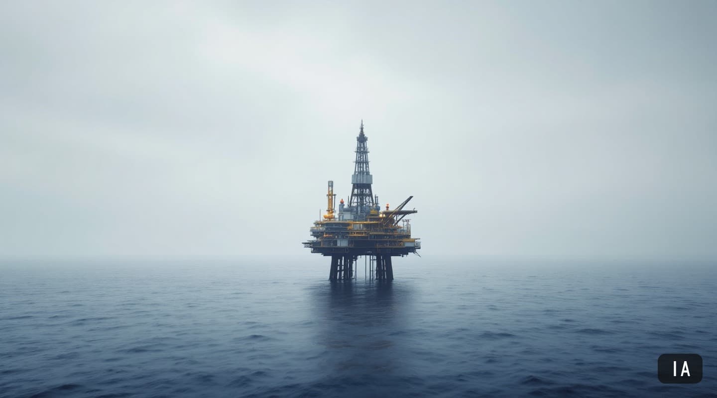 Ilustración generada por IA para: Equinor y Emerson firman un acuerdo marco de 13 años para medición en instalaciones…
