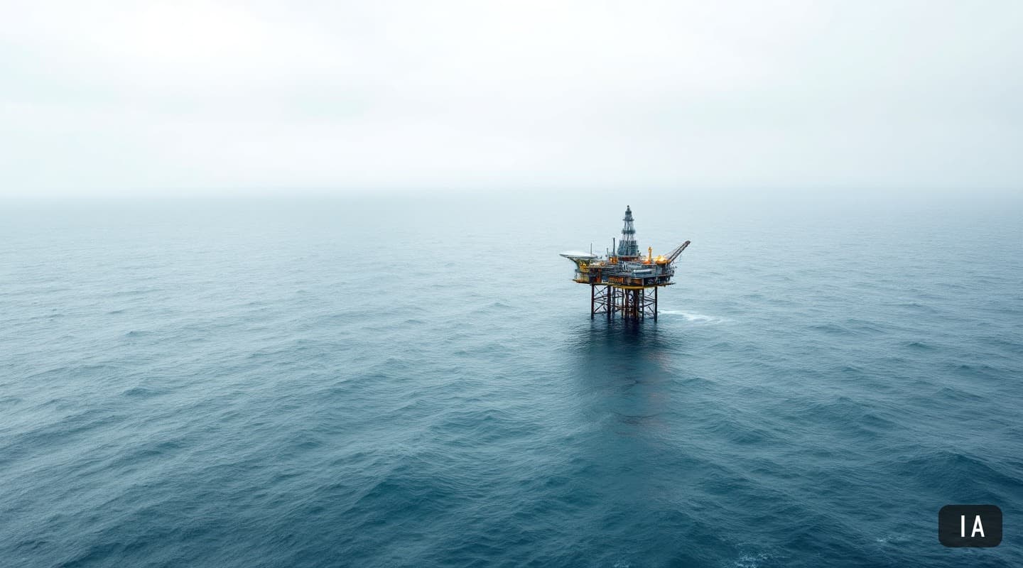 Ilustración generada por IA para: Petrobras negocia cuatro bloques en la cuenca de Keta, en Ghana, ante el declive previsto…
